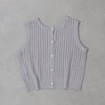 Gallery viewerに画像を読み込む, Midi Umi pattern knitting 2way vest / 2-729854