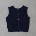 Gallery viewerに画像を読み込む, Midi Umi pattern knitting 2way vest / 2-729854
