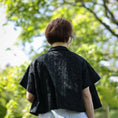 Gallery viewerに画像を読み込む, the last flower of the afternoon Open-collar cropped overshirt