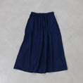 Gallery viewerに画像を読み込む, ICHI ANTIQUITÉS INDIGO LINEN SKIRT / 1100922