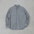 갤러리 뷰어로 이미지로드, PORTER CLASSIC ROLL UP HEATHER GINGHAM CHECK SHIRT/ PC-016-3968