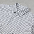 Load image into Gallery viewer, PORTER CLASSIC ROLL UP HEATHER GINGHAM CHECK SHIRT/ PC-016-3968