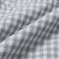 Load image into Gallery viewer, PORTER CLASSIC ROLL UP HEATHER GINGHAM CHECK SHIRT/ PC-016-3968