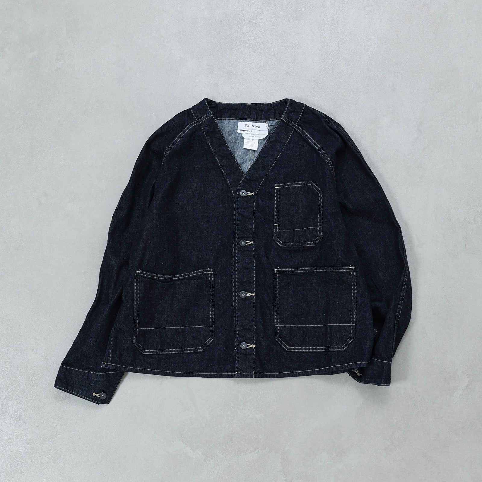 Veritecoeur ノーカラーデニムカバーオール / ST-186 再入荷！ – JILL