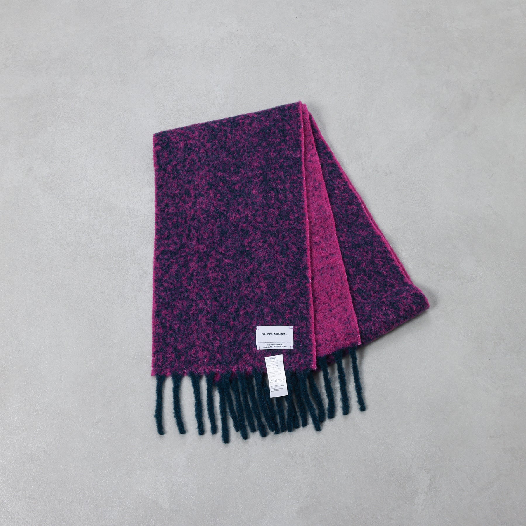 The Inoue Brothers Two Colour Woolly Scarf / TIB-ALAC2085ML