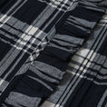 Gallery viewerに画像を読み込む, maison de soil HANDWOVEN HEAVY COTTON UNIQUE GINGHAM CHECK FRILL&PINTUCK SHIRTS WITH LACE / INMDS26742