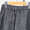 Load image into Gallery viewer, prit Wool Cotton Plain Weave One-Tuck Baggy Pants P70405