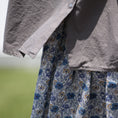 갤러리 뷰어로 이미지로드, Midi Umi LIBERTY print farmer's skirt / 1-760164