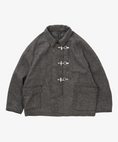 Gallery viewerに画像を読み込む, sillage fireman coat houndstooth black harris tweed / SL25FW-FMJKHT-HTBL