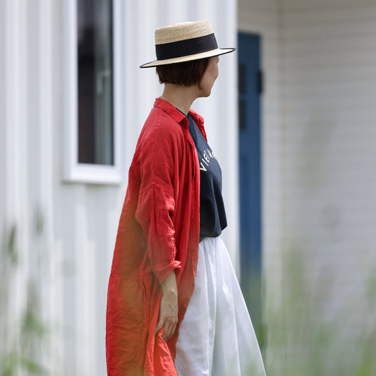 ichi Antiquités フレンチリネンワンピース　