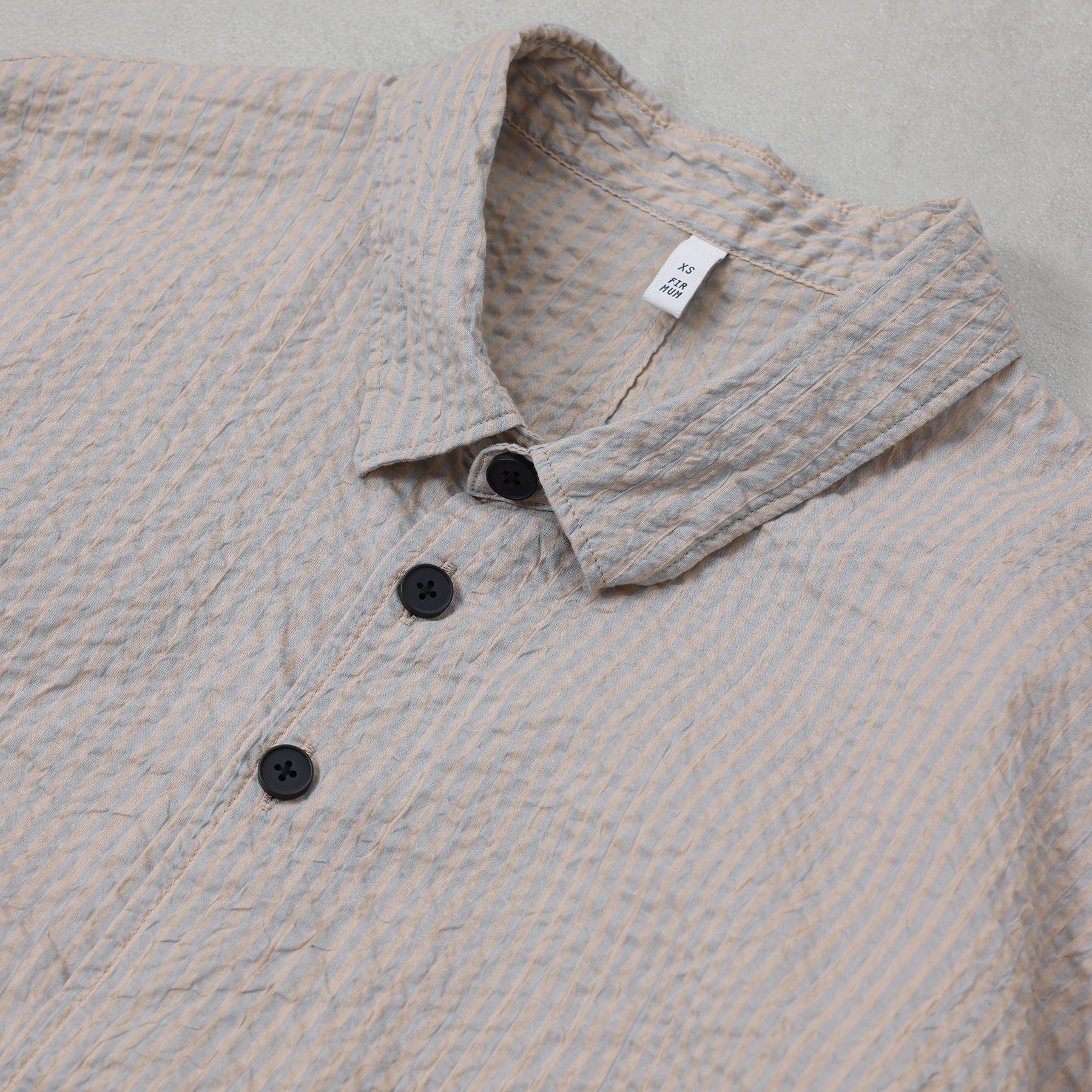 FIRMUM ストライプハーフスリーブシャツ / LE_FR1206S5