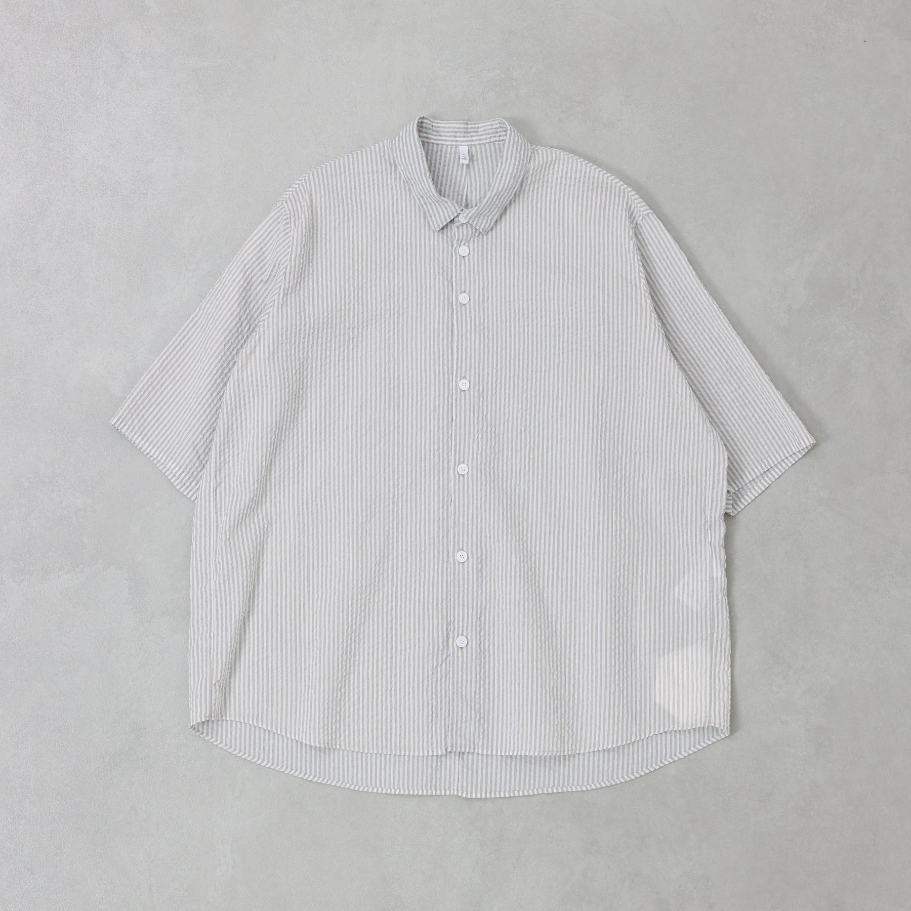 FIRMUM ストライプハーフスリーブシャツ / LE_FR1206S5