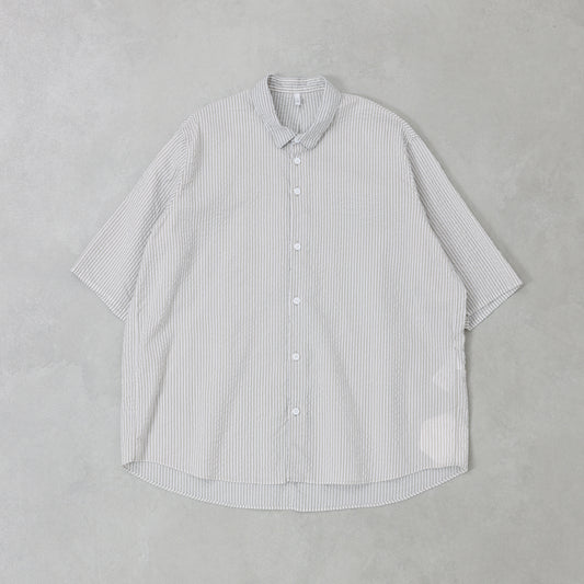 FIRMUM ストライプハーフスリーブシャツ / LE_FR1206S5