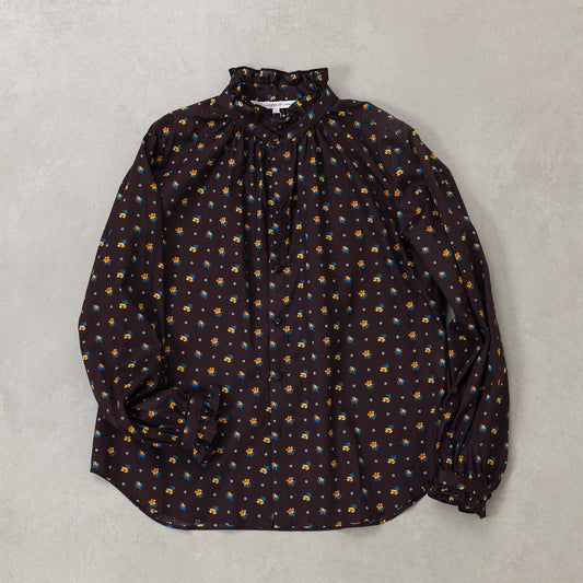 A PIECE OF LIBRARY リバティクリオフリルブラウス / 425504