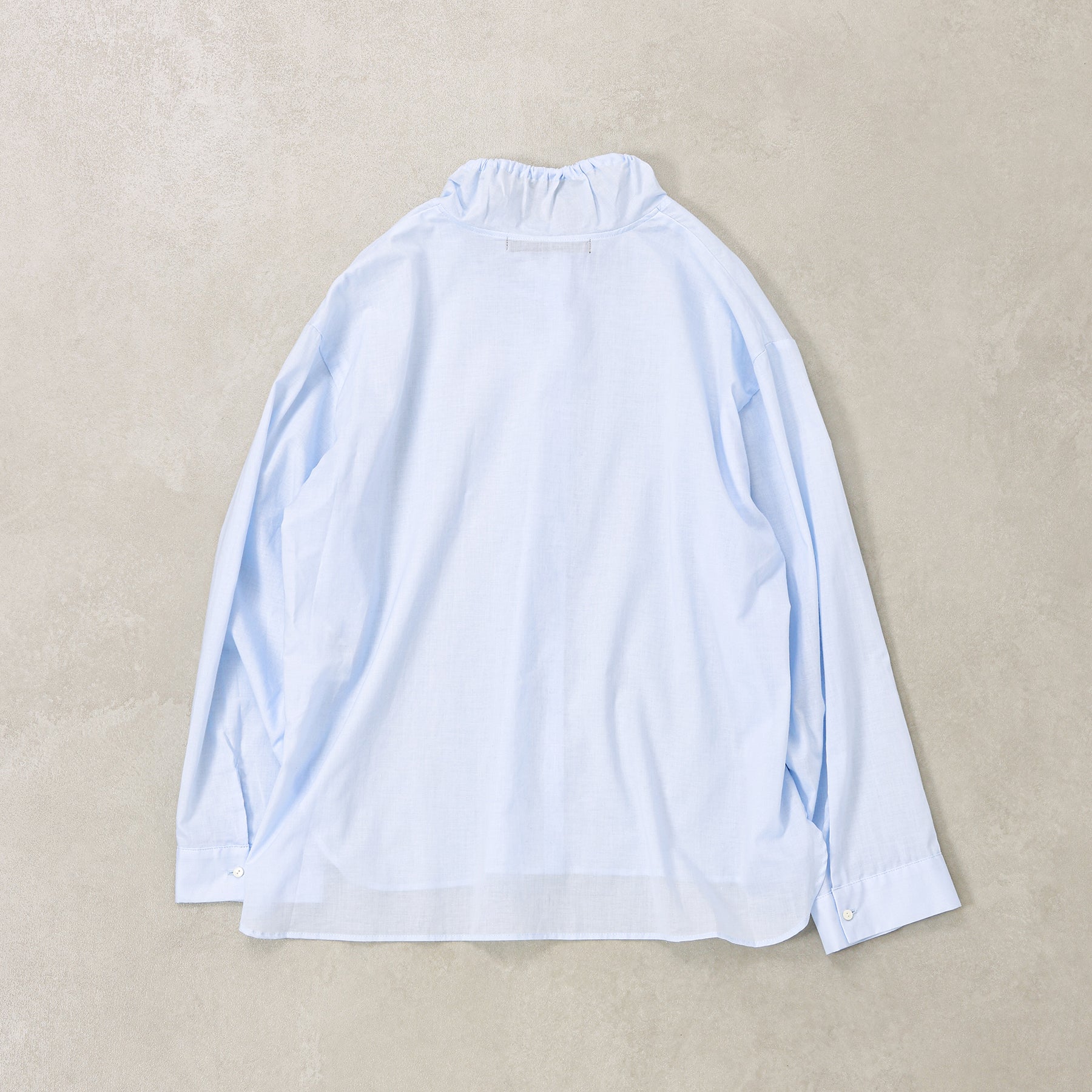 mizuiro ind ギャザースタンドカラーシャツ / 3-230106