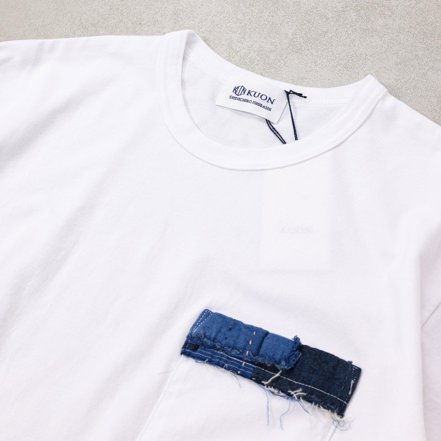 KUON  Boro Trimmed Pocket Tee / 115CS12C183