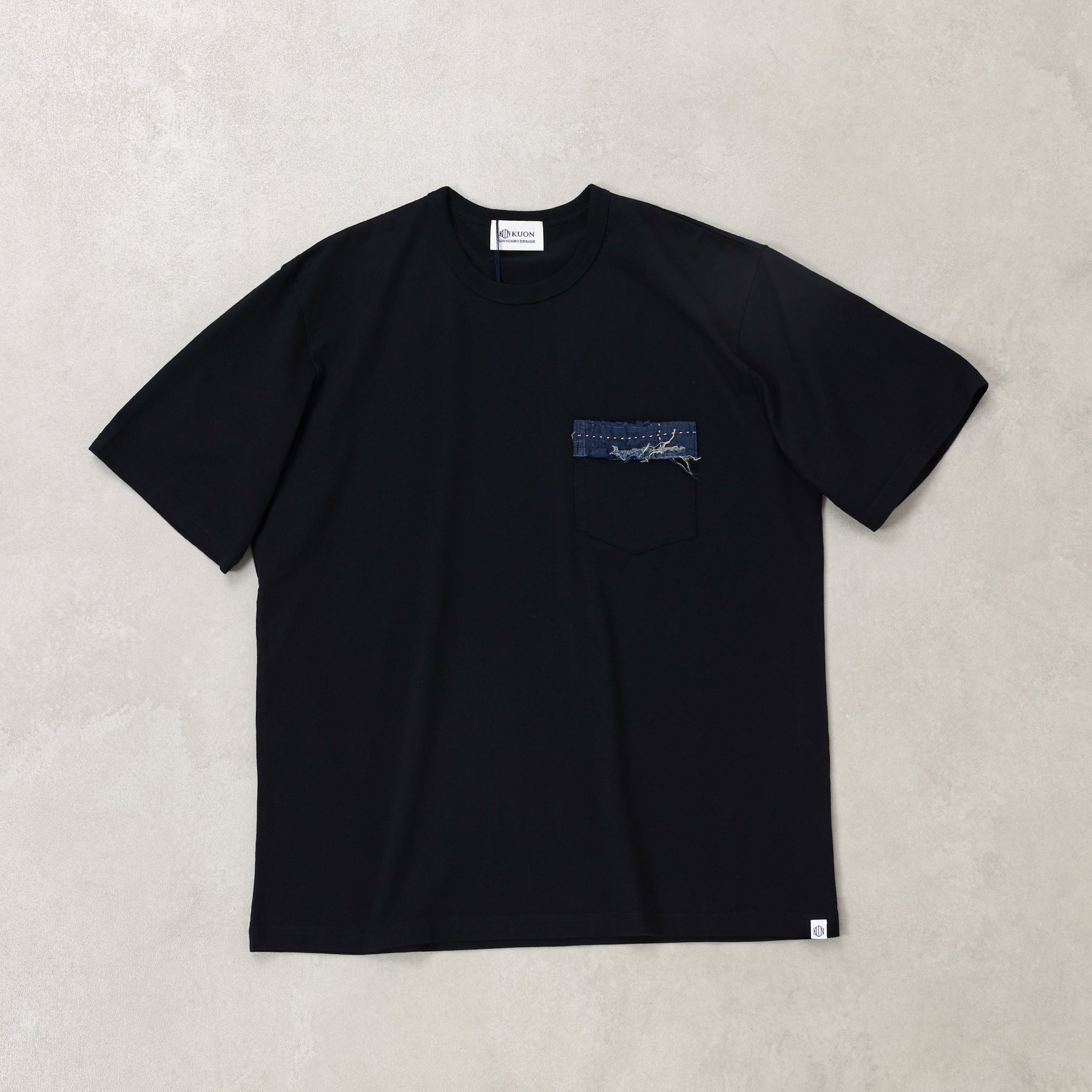 KUON  Boro Trimmed Pocket Tee / 115CS12C183