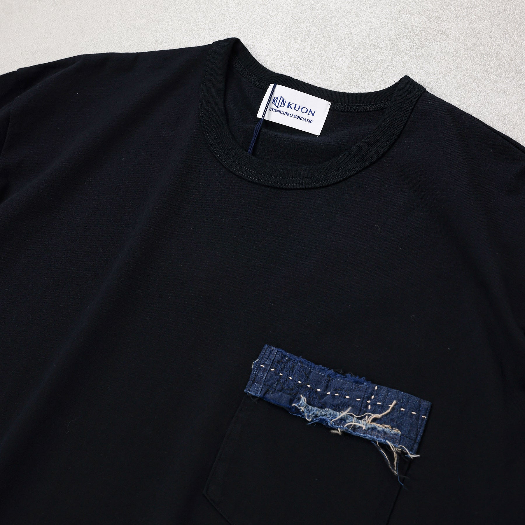 KUON  Boro Trimmed Pocket Tee / 115CS12C183