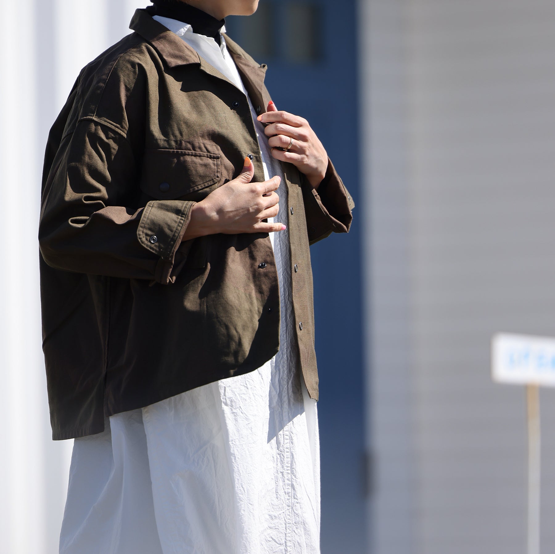 Nigel Cabourn women PARATROOPER SHIRT CAMO / No.80510810106