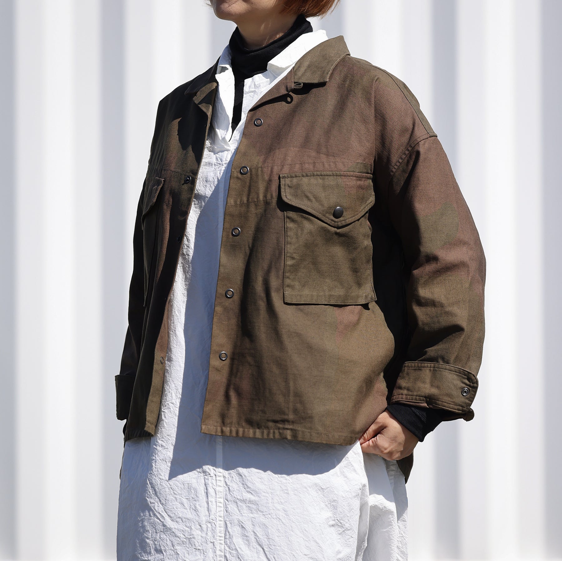 Nigel Cabourn women PARATROOPER SHIRT CAMO / No.80510810106