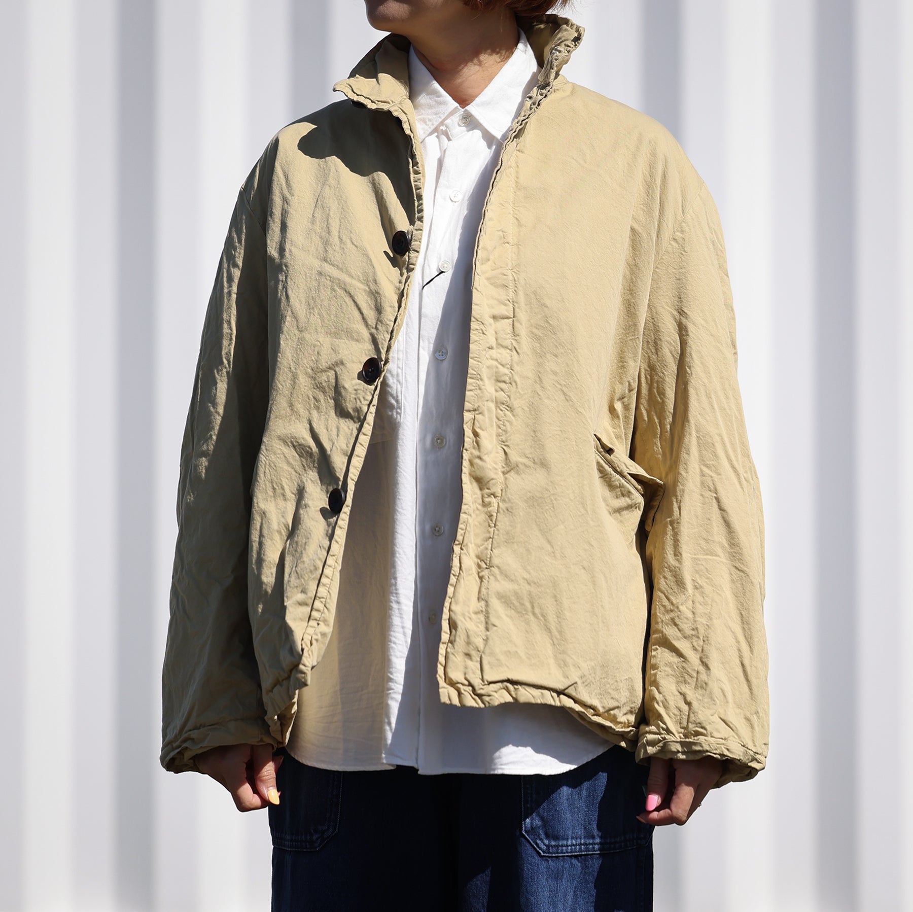 Veritecoeur ガーメントダイショートコート / ST-183