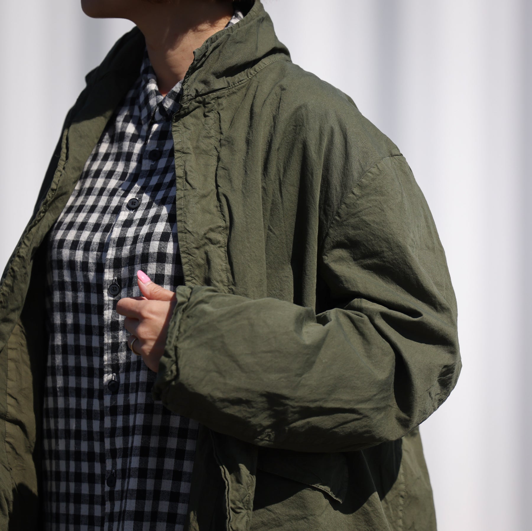 Veritecoeur ガーメントダイショートコート / ST-183