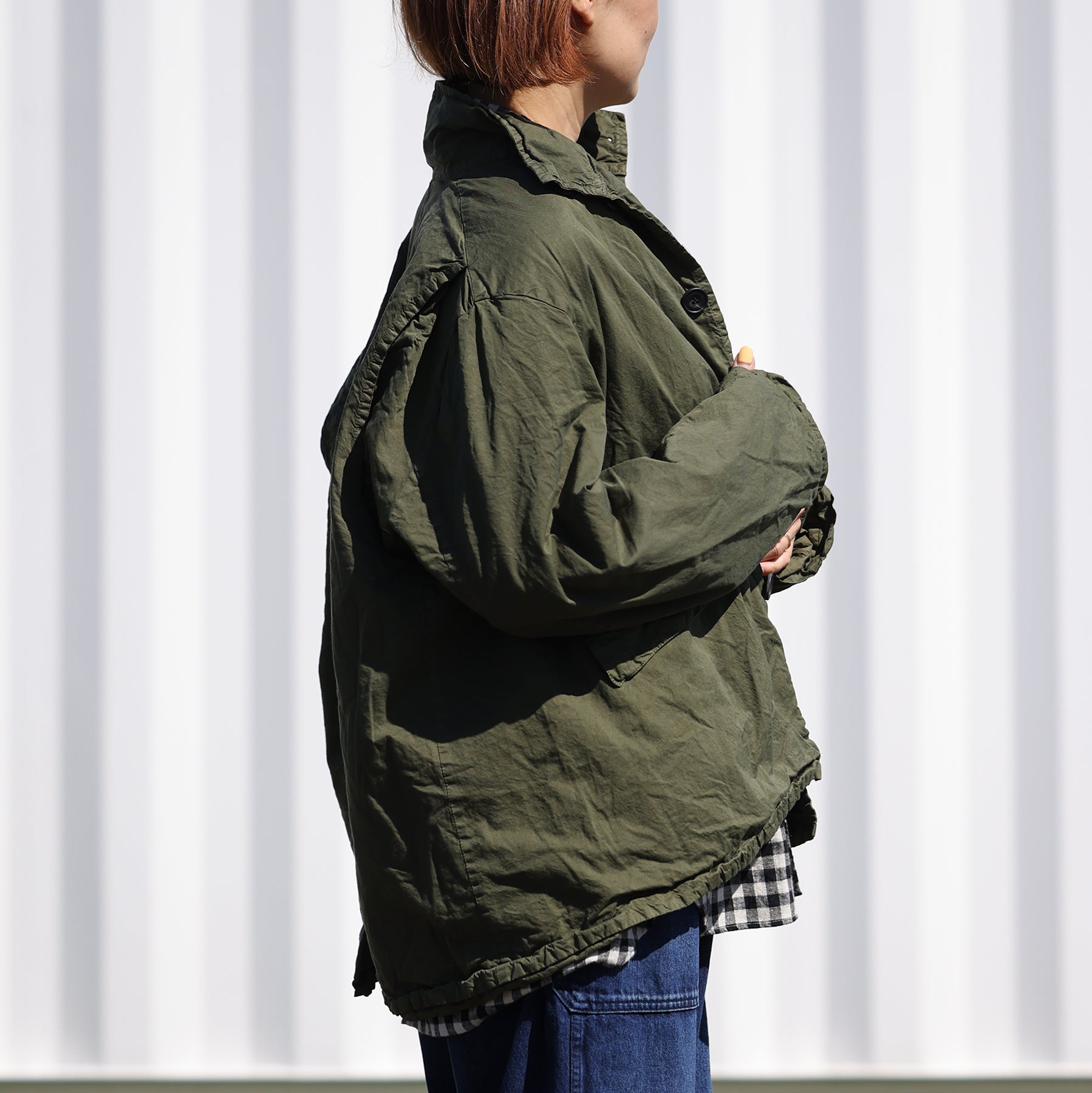 Veritecoeur ガーメントダイショートコート / ST-183