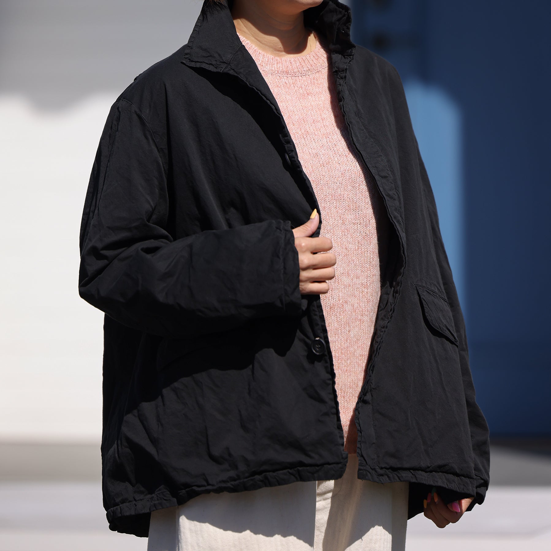 Veritecoeur ガーメントダイショートコート / ST-183