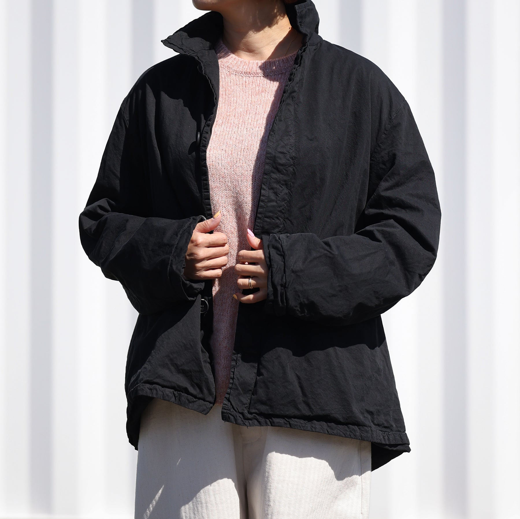 Veritecoeur ガーメントダイショートコート / ST-183