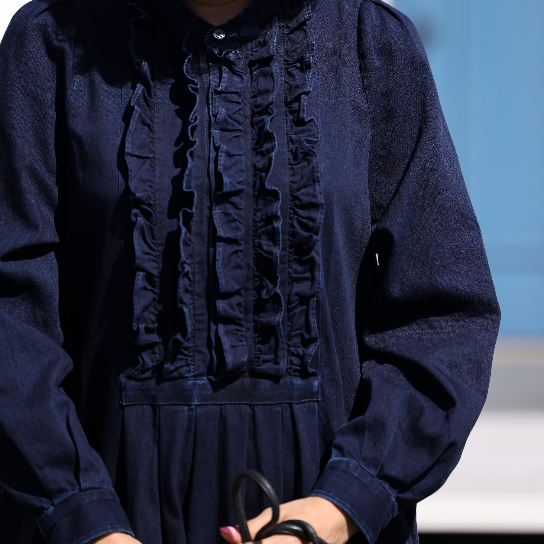 A PIECE OF LIBRARY バイオレットブルーミレーワンピース / 825502