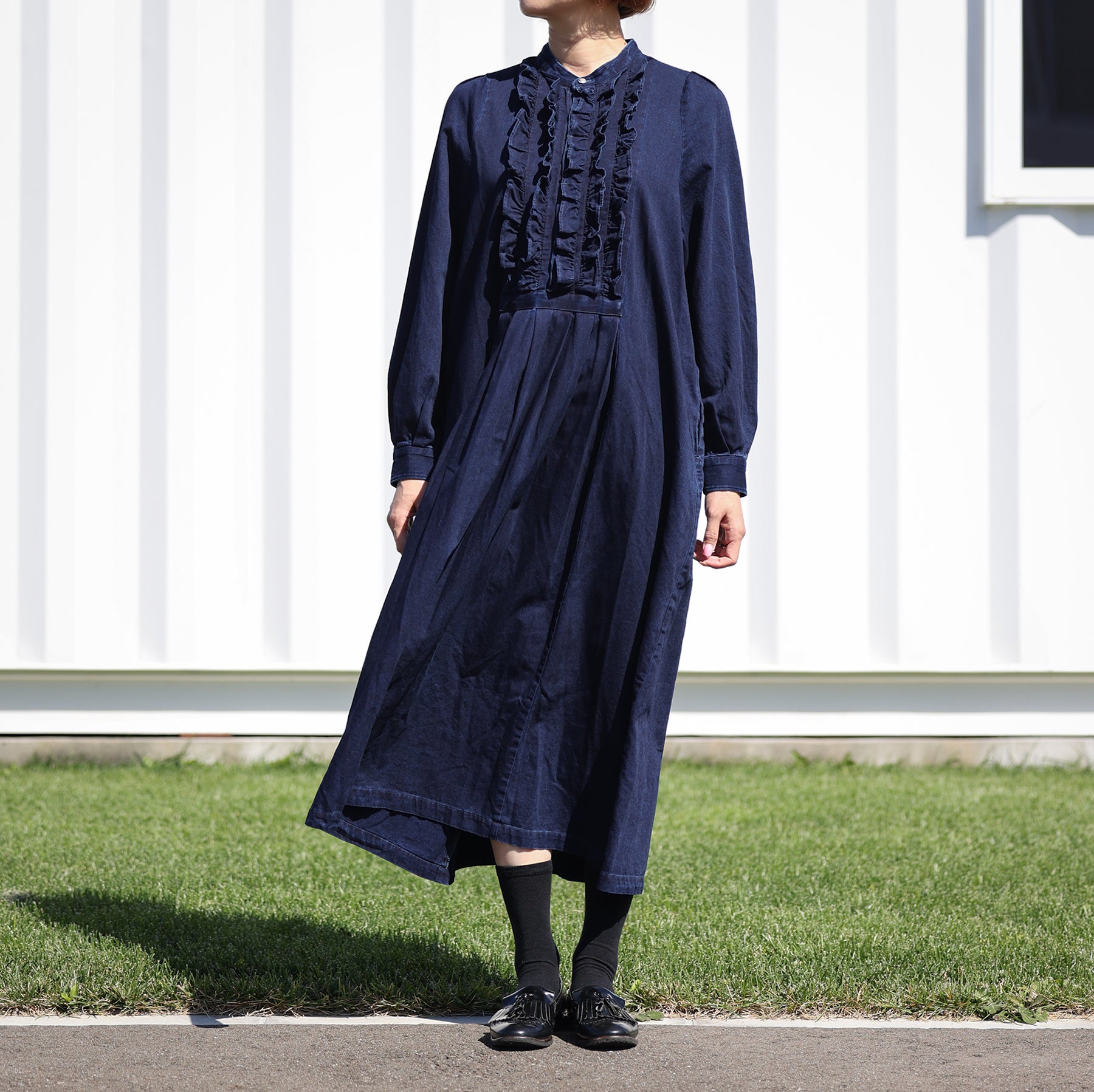 A PIECE OF LIBRARY バイオレットブルーミレーワンピース / 825502