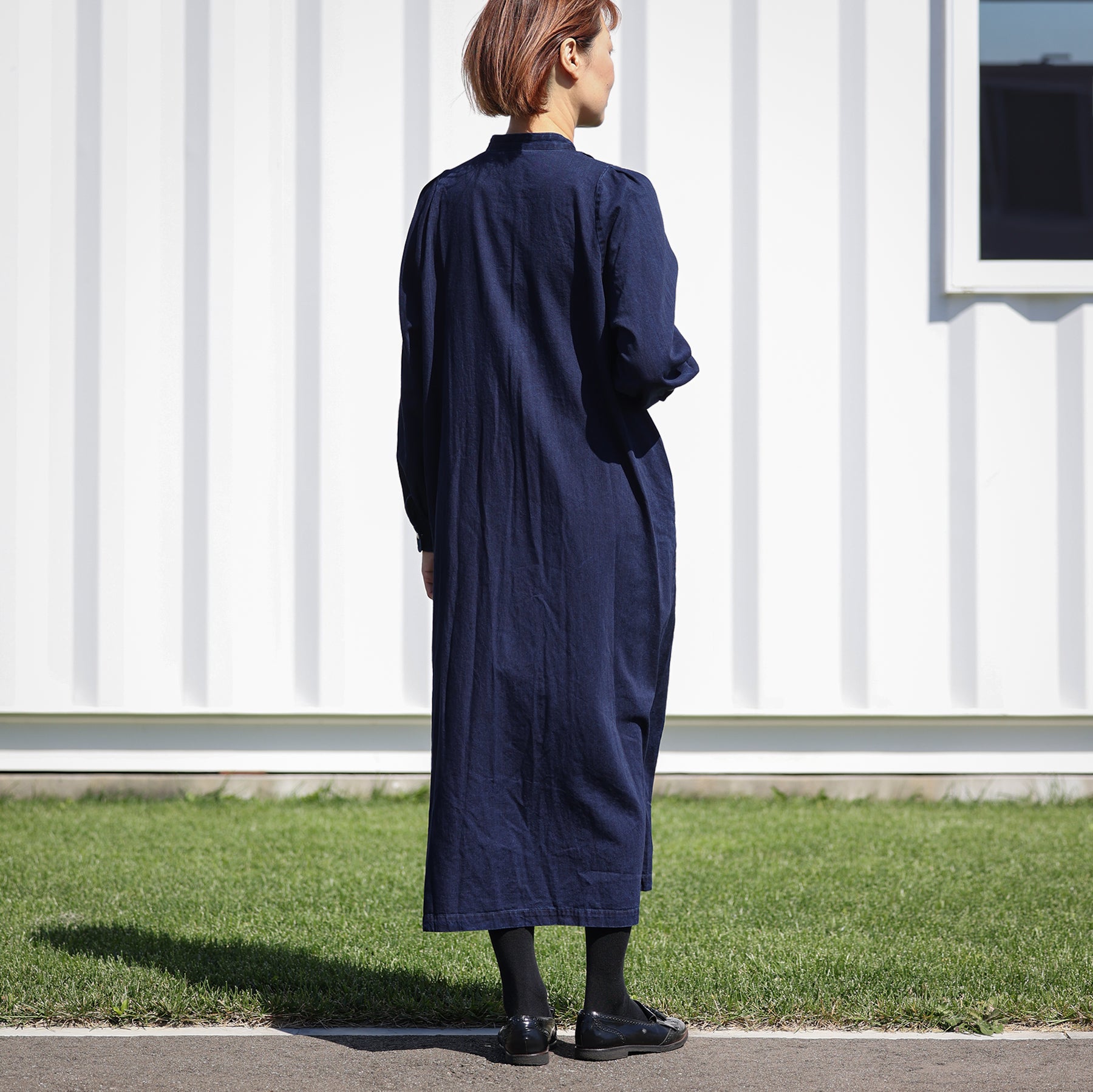 A PIECE OF LIBRARY バイオレットブルーミレーワンピース / 825502