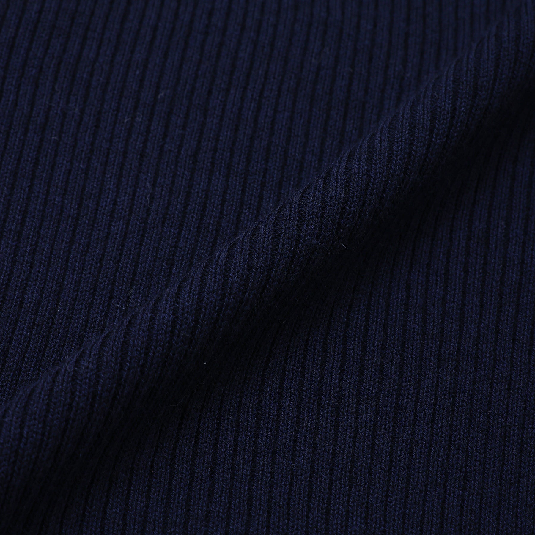 mizuiro ind asymmetry collar rib pullover / 3-220117