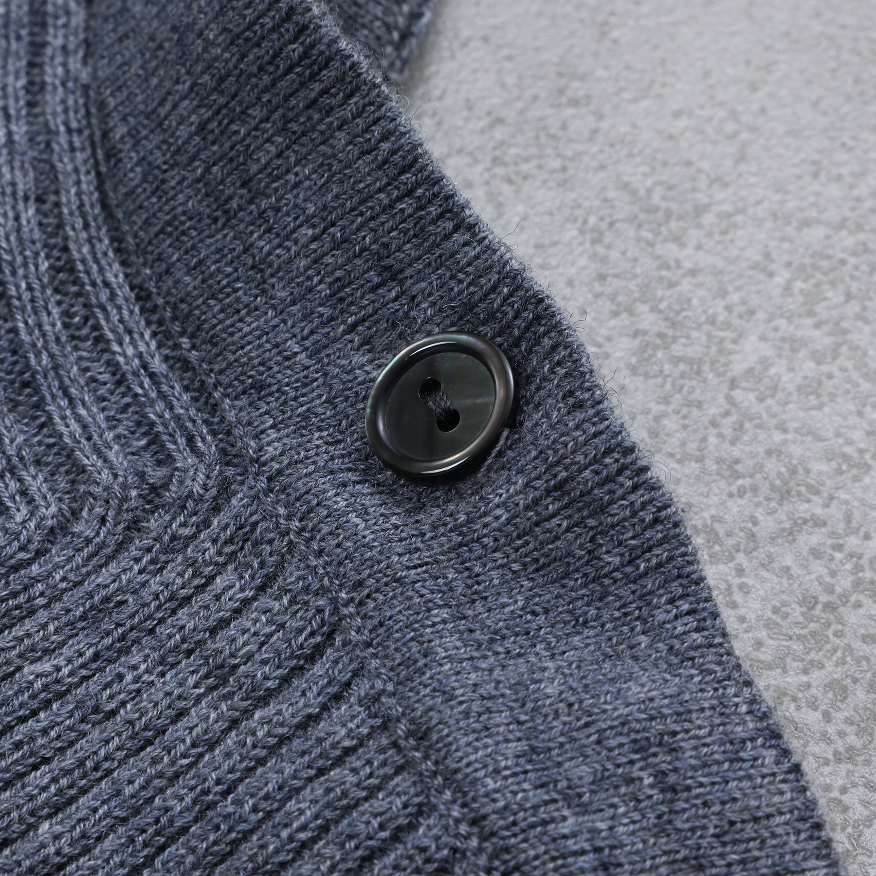 mizuiro ind asymmetry collar rib pullover / 3-220117