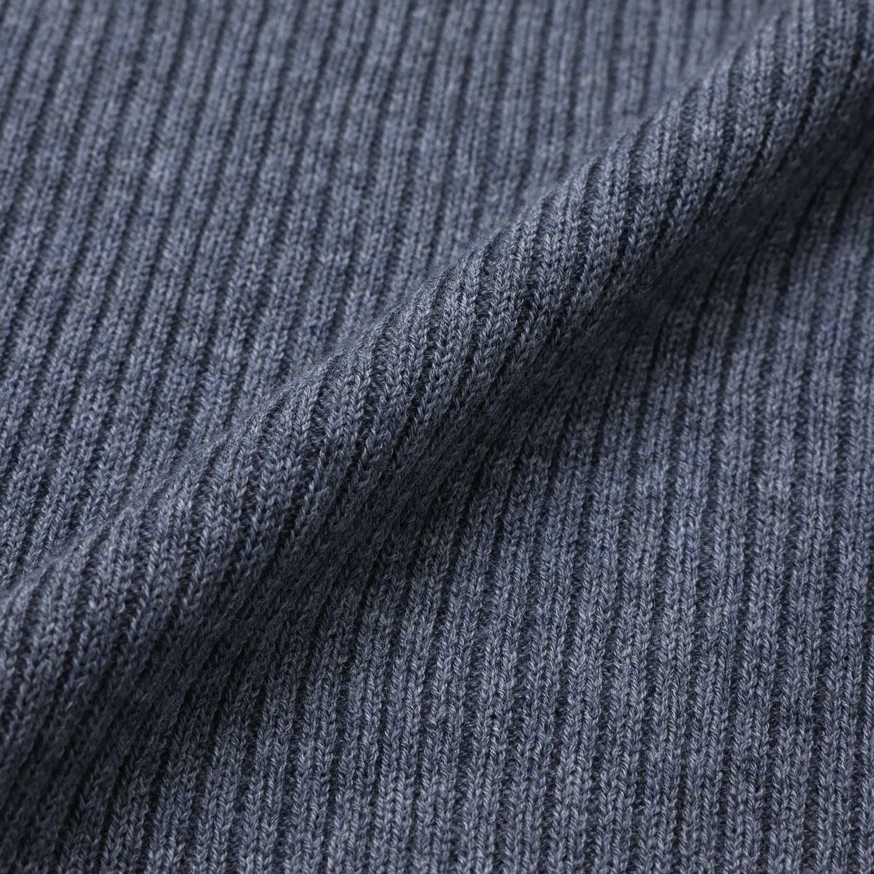 mizuiro ind asymmetry collar rib pullover / 3-220117