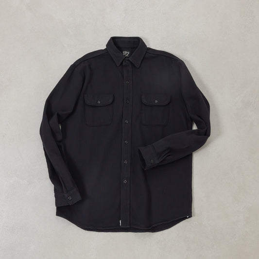 orSlow VINTAGE FIT BLACK FLANNEL SHIRT / 03-V8072-61