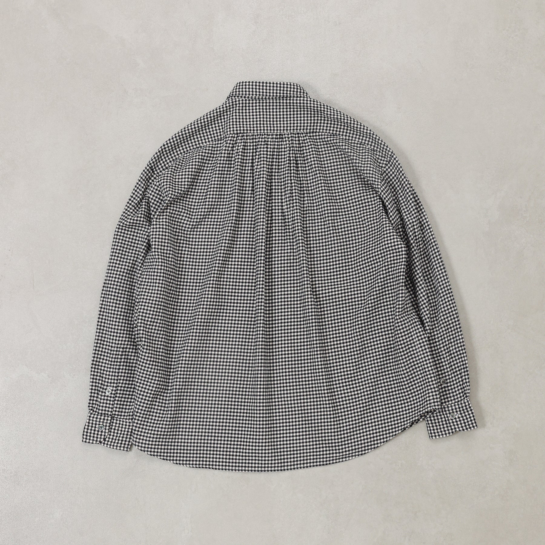 Porter Classic  ROLL UP FLANNEL GINGHAM CHECK SHIRT / PC-016-3042