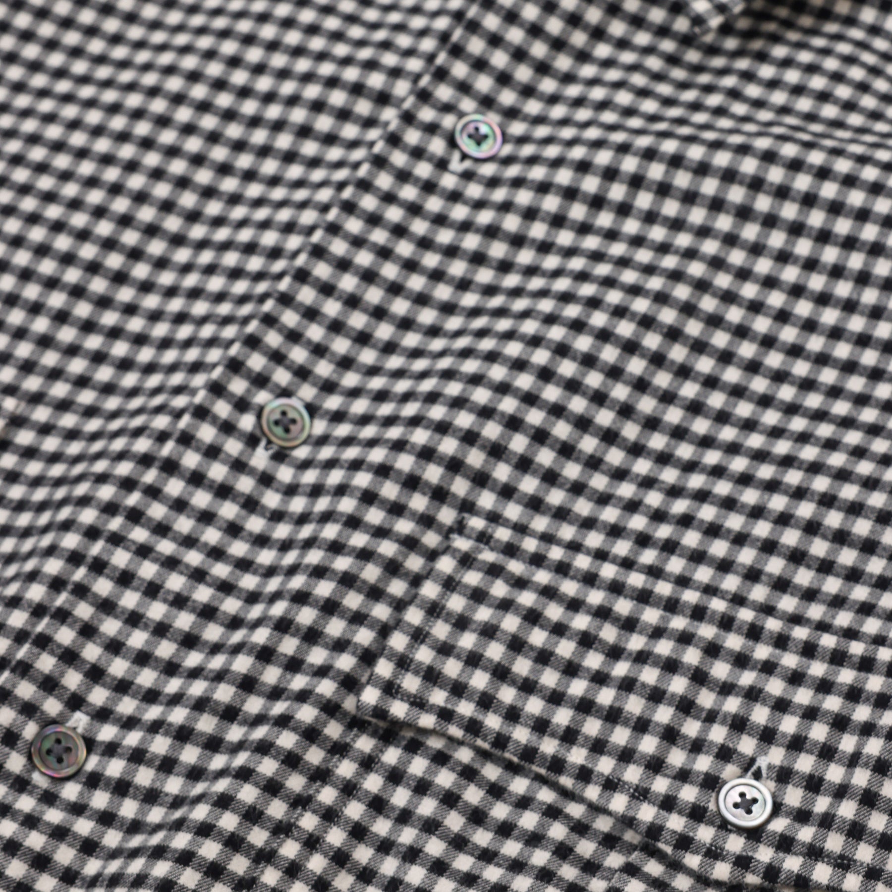 Porter Classic  ROLL UP FLANNEL GINGHAM CHECK SHIRT / PC-016-3042