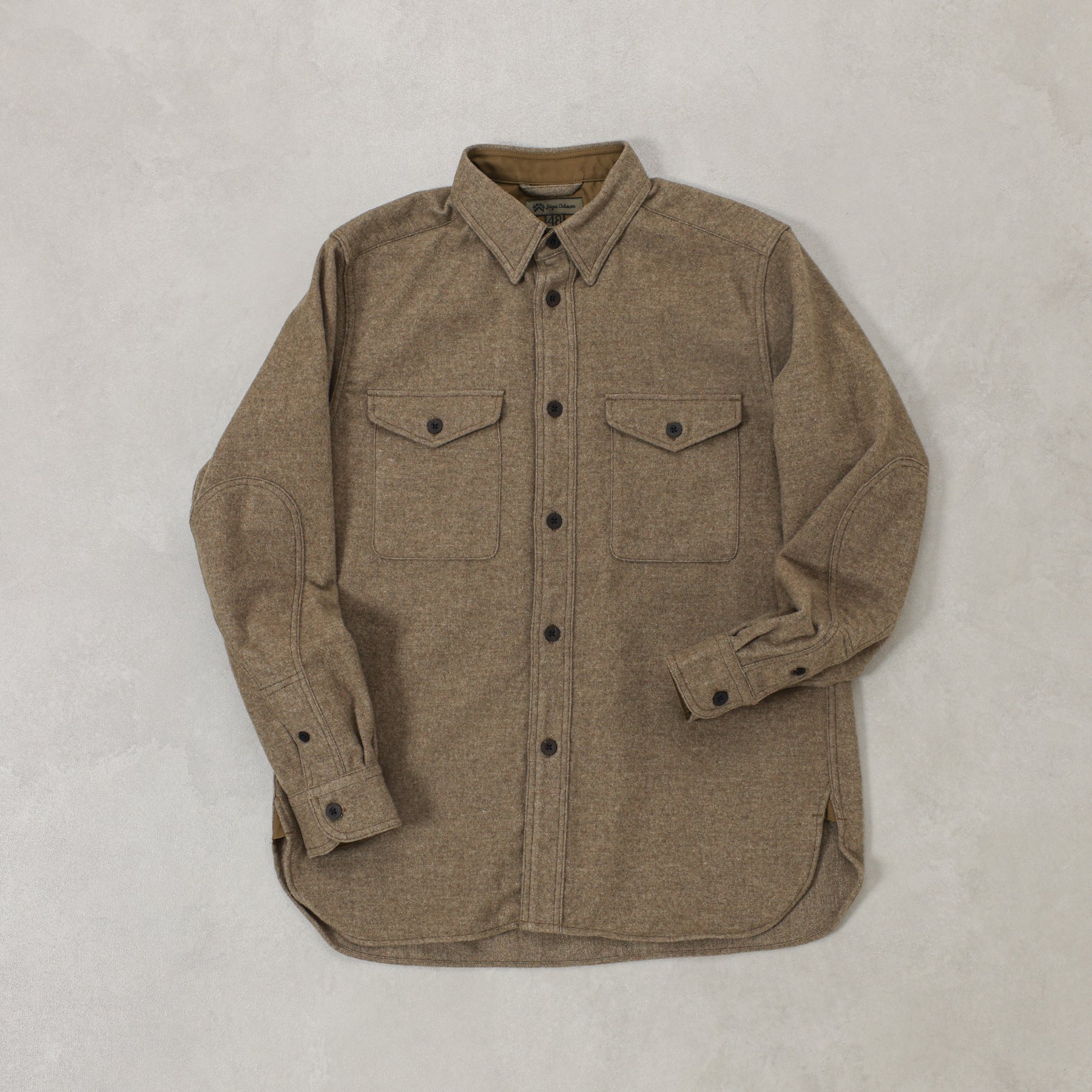 Nigel Cabourn THARKAY SHIRT- WOOL FLANNEL / 80490010005