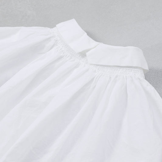 Veritecoeur バックボタンブラウス / ST-178