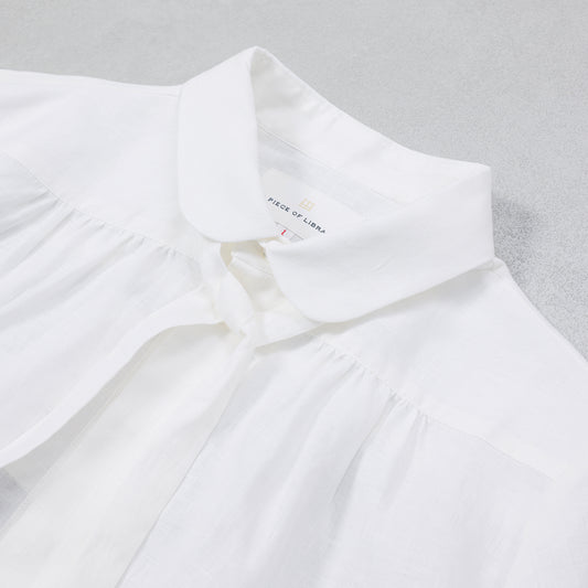 A PIECE OF LIBRARY ナチュラルリネンマーガレットブラウス / 426109