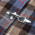 Gallery viewerに画像を読み込む, sillage fireman coat beige blue plaid harris tweed / SL25FW-FMJKHT-BBLCH
