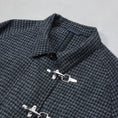 Gallery viewerに画像を読み込む, sillage fireman coat houndstooth black harris tweed / SL25FW-FMJKHT-HTBL
