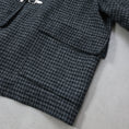 Gallery viewerに画像を読み込む, sillage fireman coat houndstooth black harris tweed / SL25FW-FMJKHT-HTBL
