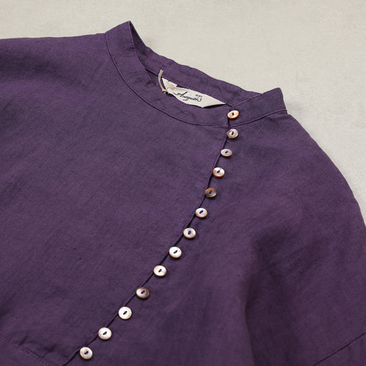 ichi Antiquités LINEN BROAD SHIRT / 1100910