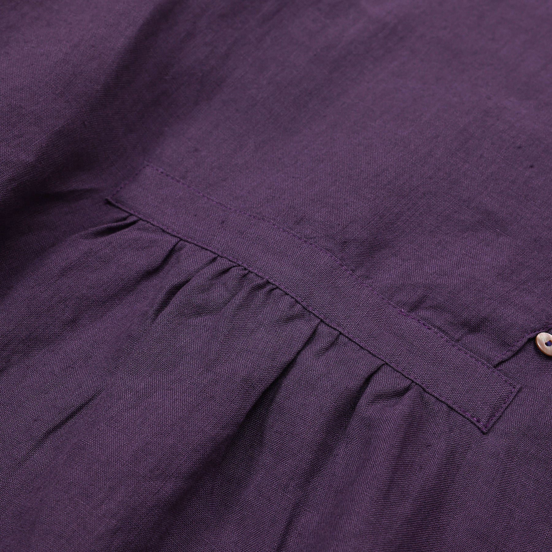 ichi Antiquités LINEN BROAD SHIRT / 1100910