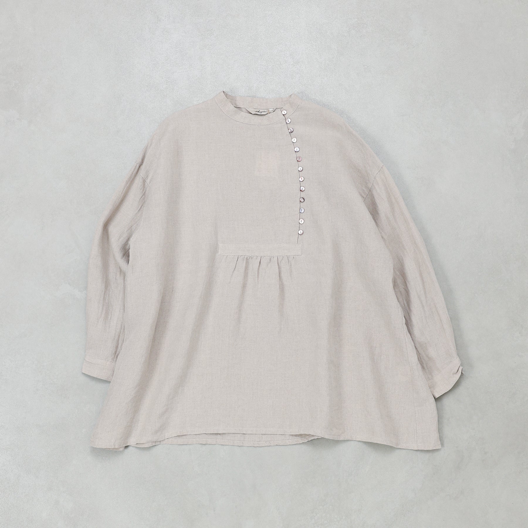 ichi Antiquités LINEN BROAD SHIRT / 1100910