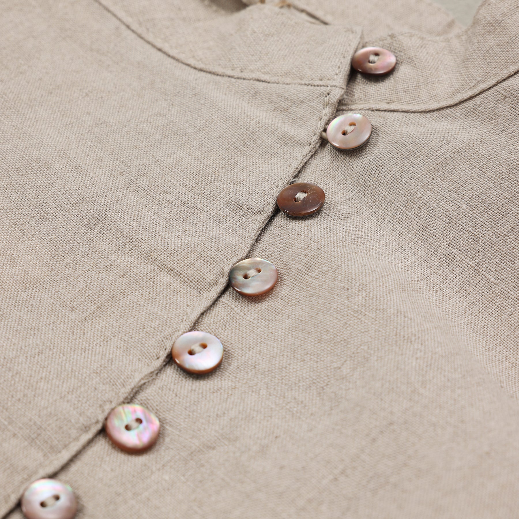 ichi Antiquités LINEN BROAD SHIRT / 1100910