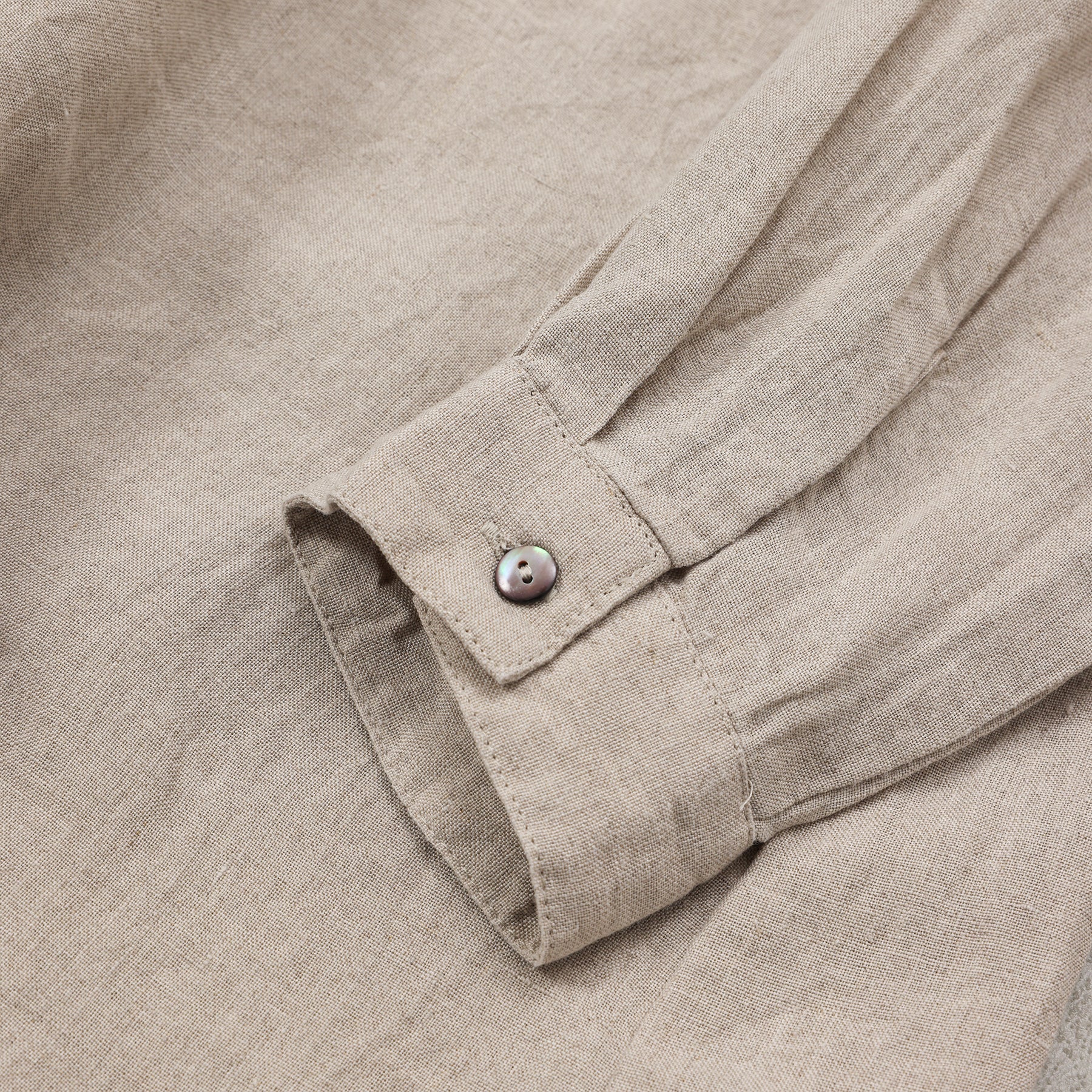 ichi Antiquités LINEN BROAD SHIRT / 1100910