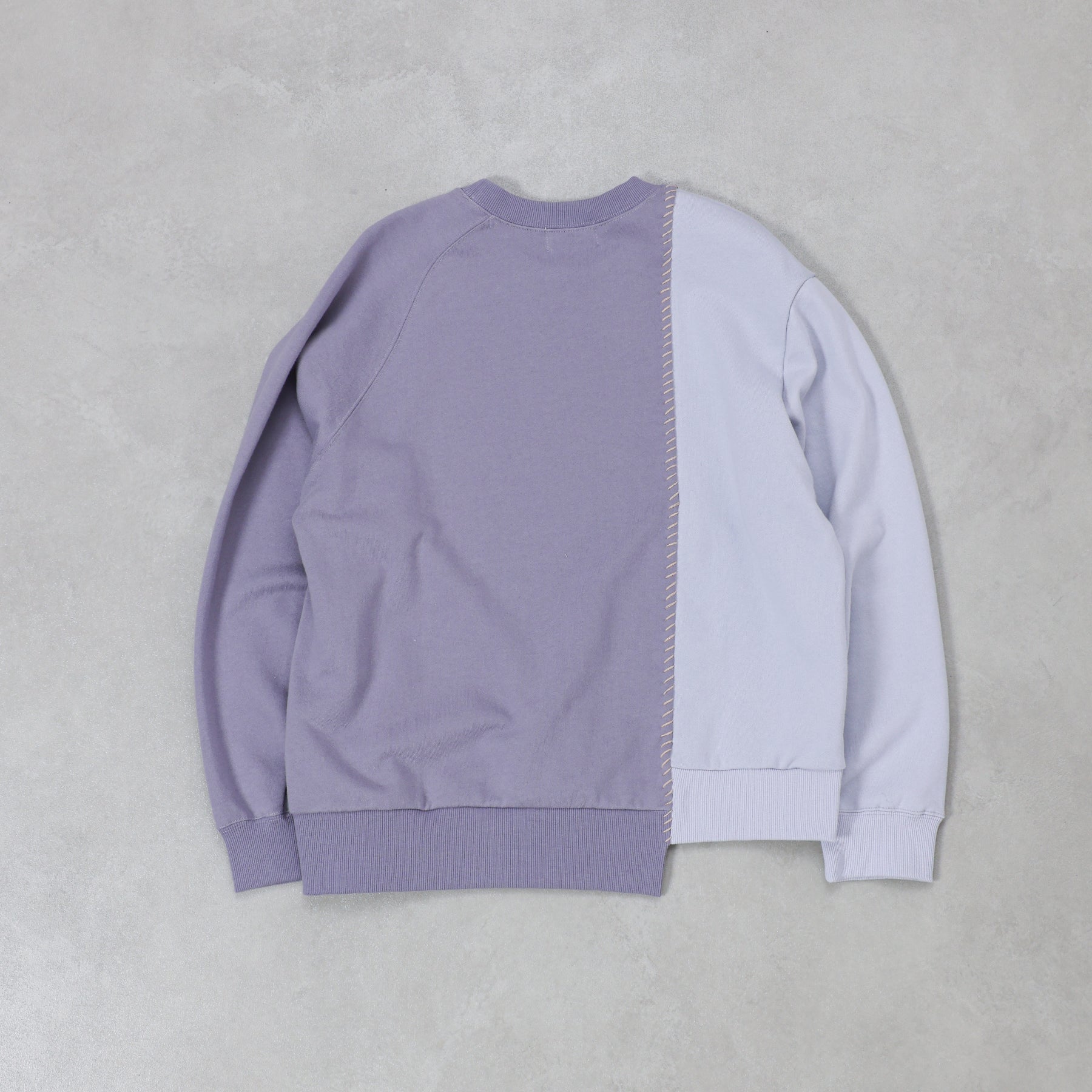KUON SASHIKO DOCKING SWEATSHIRT / 116CS01DB52